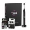 Black Is White 1 Sonic Electric Toothbrush 5g Toothpaste Powder 2 Replacement Brush Heads [3-Piece Set] + +