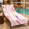 Sailor Moon Custom Name Beach Towel Large Soft Towel for Indoor Bathroom Outdoor Beach