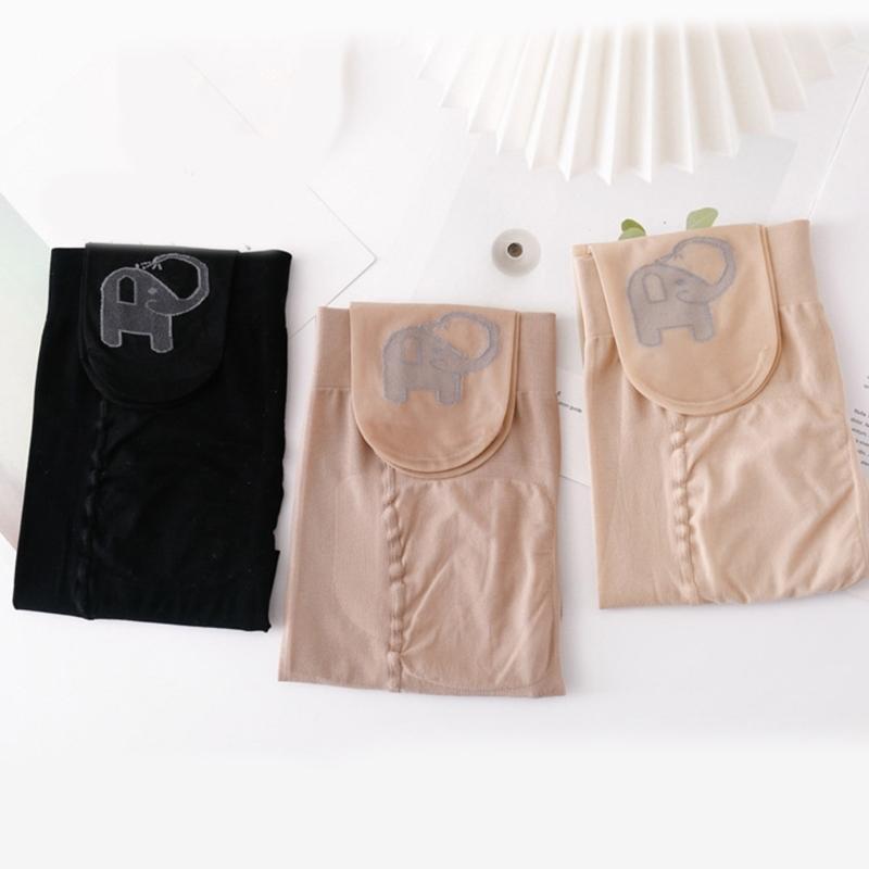Sheer Tights for Women Cute Elephant Pantyhose Control Top Thigh High Stockings Silk Thin Stockings Tights Hosiery
