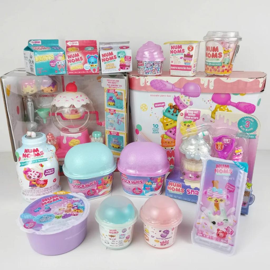 Snackables Snow Cones Magic Scented Surprise NumNoms Stir-fried Ice Cream Collection Num Nom Toy Kids Birthday Gifts
