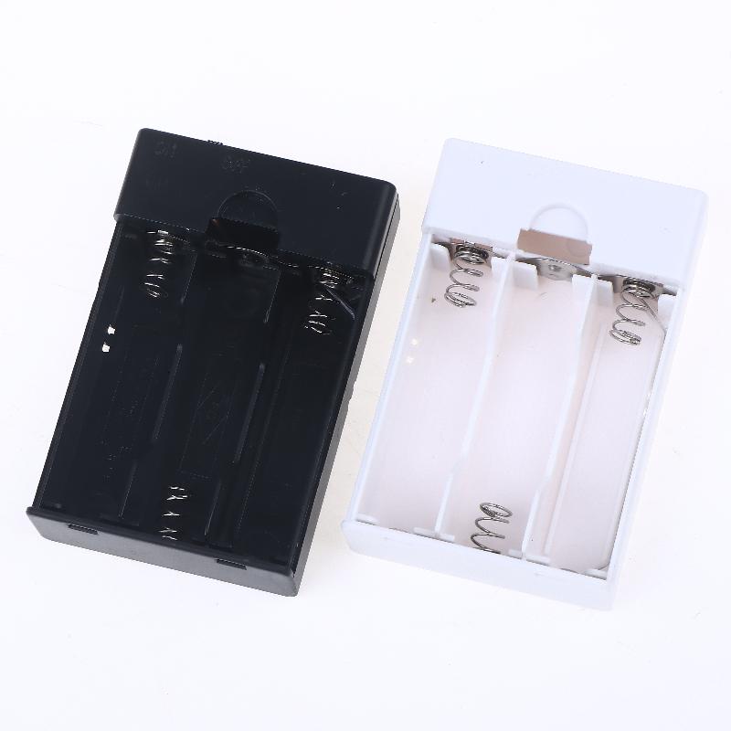 1Pcs Built In USB Battery Holder With Switch And Cover 3AA 4.5V Battery Box AA Battery Case DIY Accessories