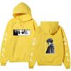 Attack On Titan Levi Ackerman Hoodie Unisex Fleece Sweatshirt Front Manga Eyes Print, Back Levi Portrait, Japanese Sleeve Text Autumn Winter Pullover