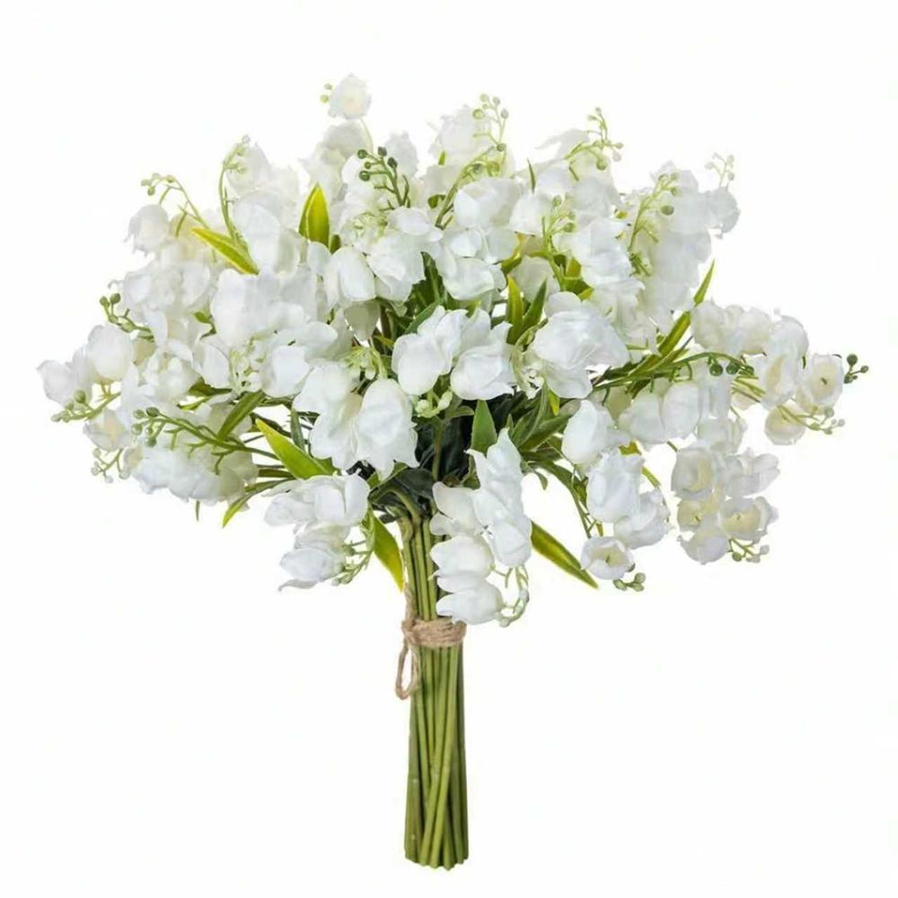 

Искусственные цветы Колокольчики Рождественский Дом Комнаты Декор стола Уличный Сад Бонсай Фестиваль Свадьба Теплые Свежие Украшения 5 pcs бежевый