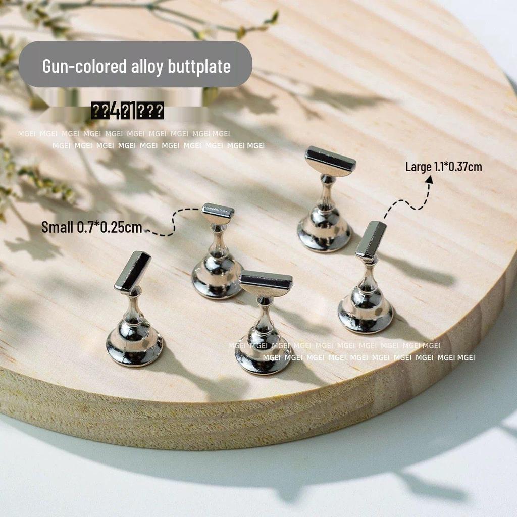Non-Magnetic Nail Art Finger Cots: Cat Eye Acrylic Practice Base & Wearable Nail Pattern Stand