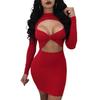 EBay Women's Fashion European and American Sexy Wrapped Hip Women's Dress