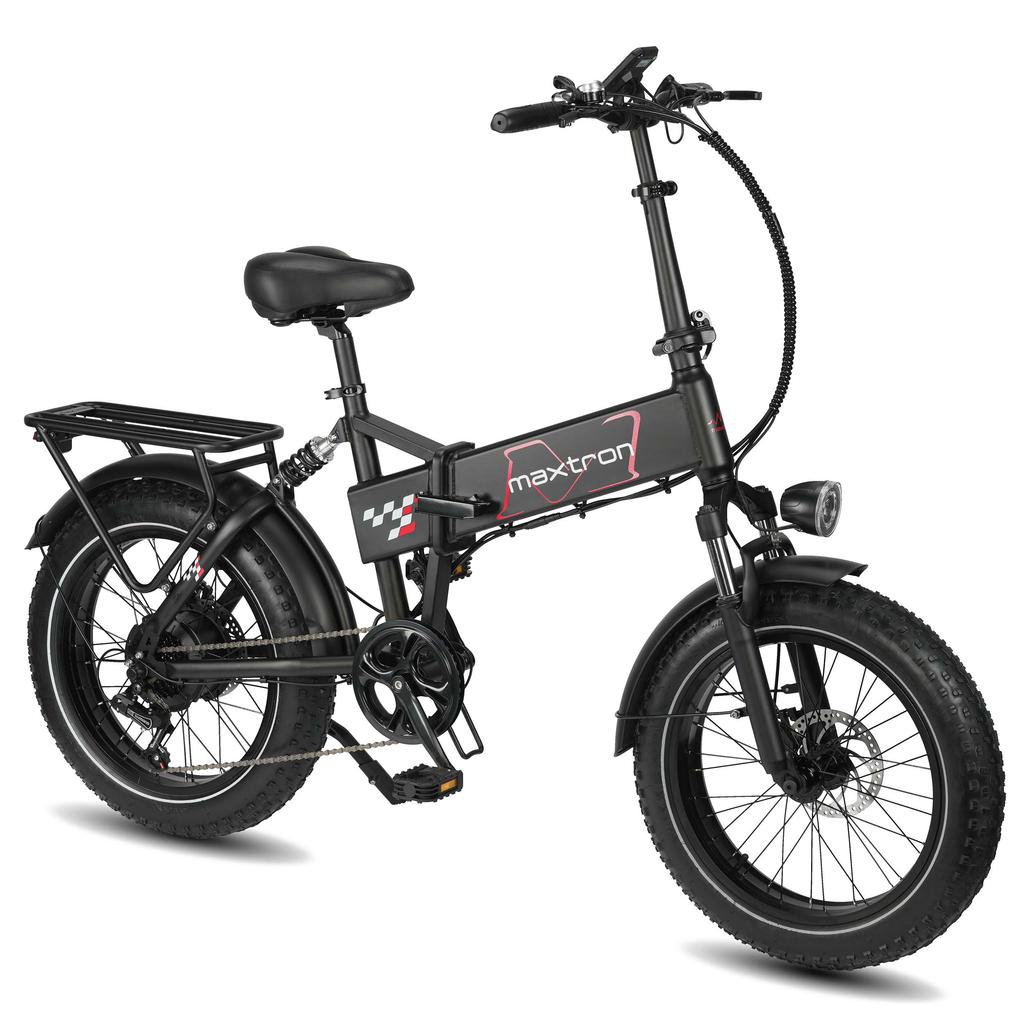 Maxtron Polaris Folding Electric Bike,48V 13AH Battery,Dual Suspension & Shimano 7-Speed