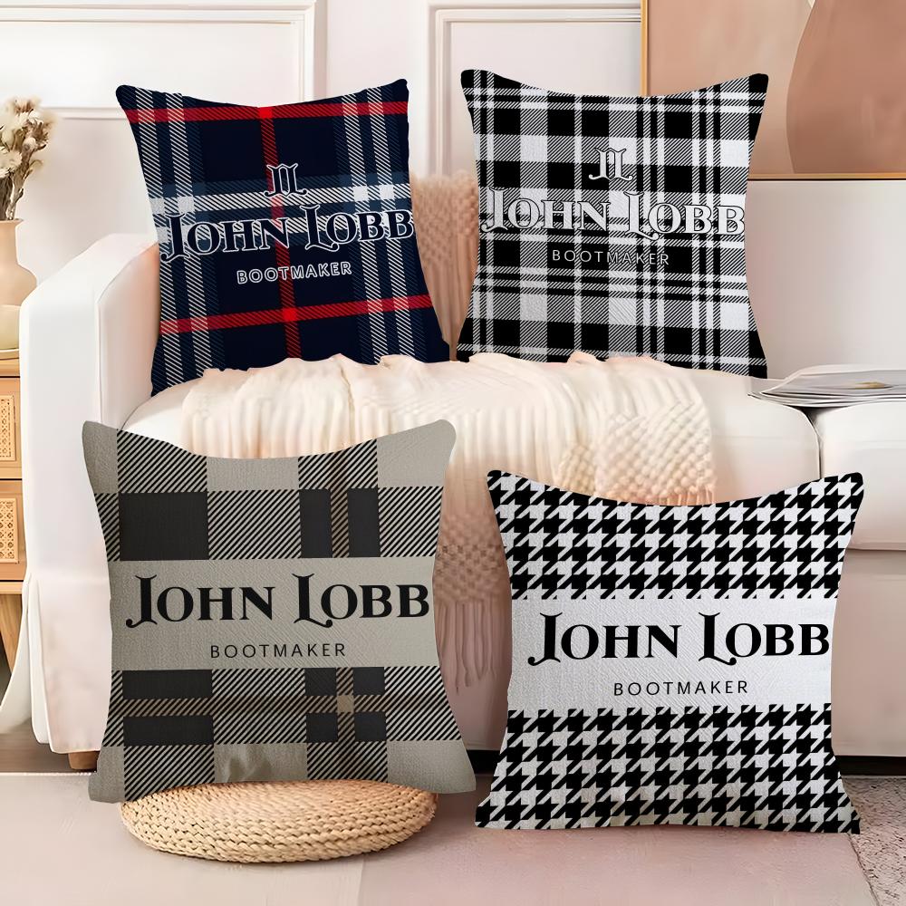 Brand J-JOHNS L-LOBB Cushion Cover Soft Plush Fabric Double-Sided Printed Sofa Cushion Cover for All Seasons Home Decor Gift
