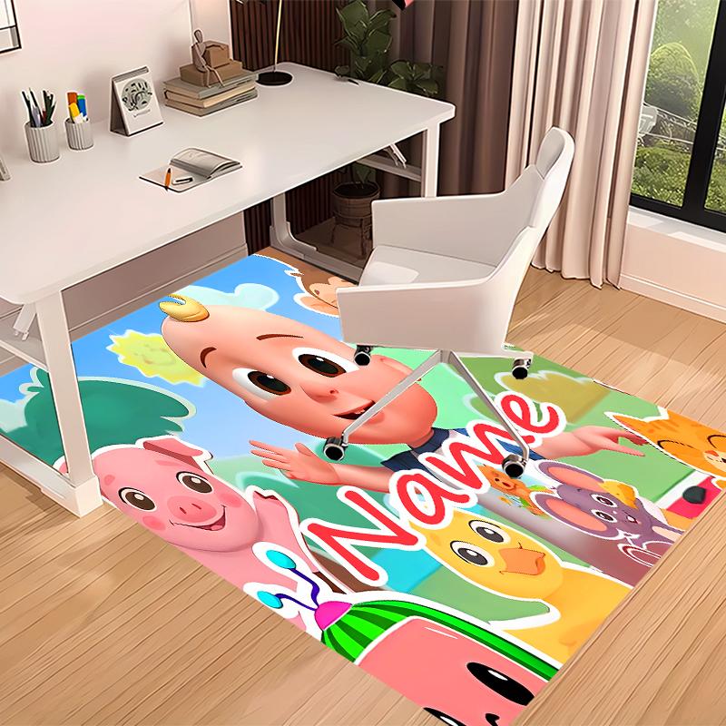 Custom personalization CoComelon - Dance Party Print Area Rug - Soft, Washable Non-Slip Indoor Mat,Living Room,Home&Office Decorative Rug