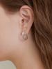 Getmebling [Silver925]Twist Line Earring