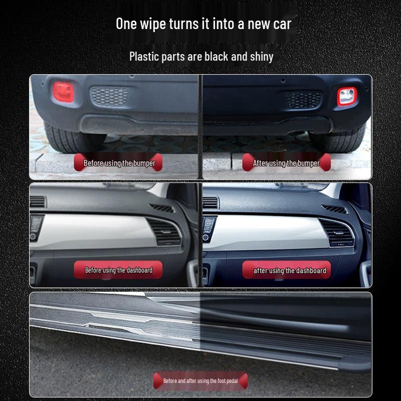 Plastový renovátor a leštidlo interiéru auta - Černý vosk na palubní desku