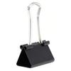 Bag Clips Wear Resistant Stainless Steel Iron Binder Clips for Food Clothes for Office Household School Black