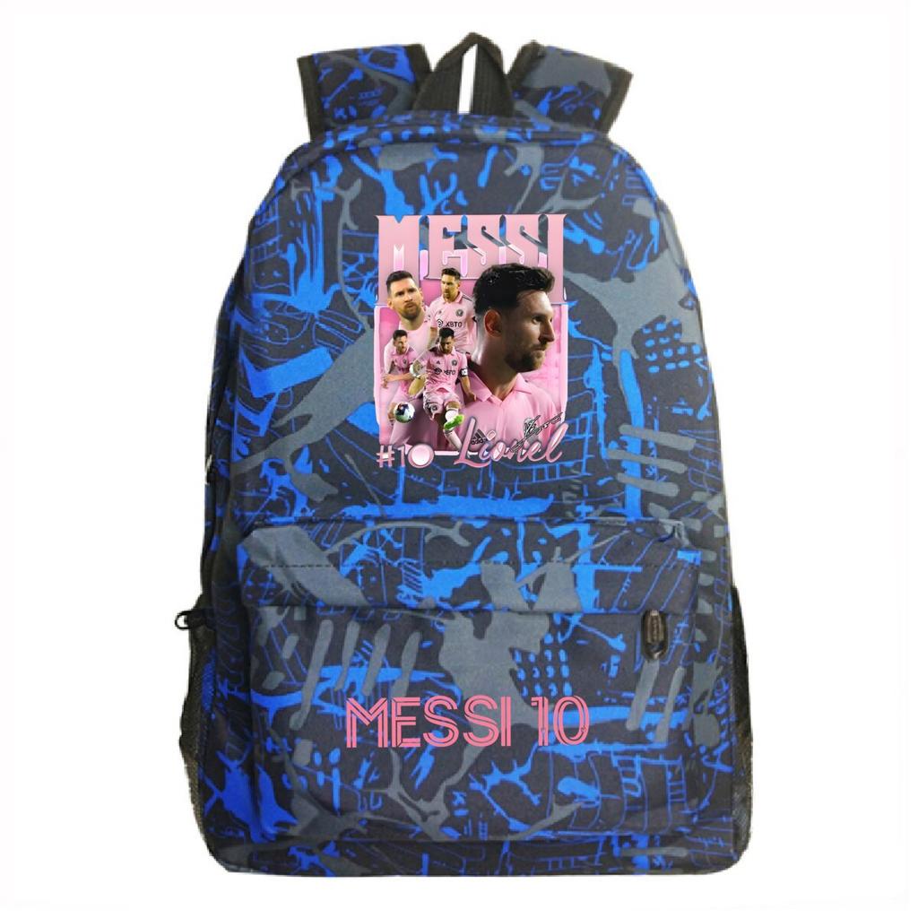 Football Printed Student Backpack Multifunctional Usb Interface Large Capacity Leisure Travel Backpack