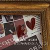 Boucles d'oreilles pendantes vintage en émail rouge bordeaux - Clous de style rétro français