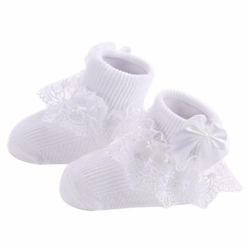 

Bow Lace Baby Socks Newborn Cotton Baby Girls Sock Cute Princess Style Toddler Socks Baby Accessories For Children 3M