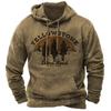Cross border new casual trend hoodie hoodie retro 3D printed men's sportswear European and American streetwear