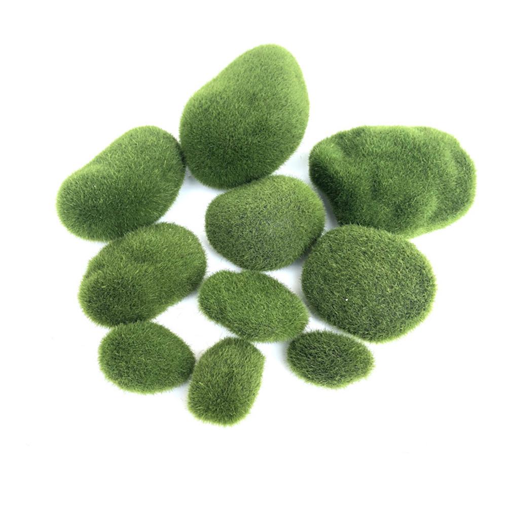 Buy 20Pcs Imitation Moss Rocks Artificial Green Moss Balls at