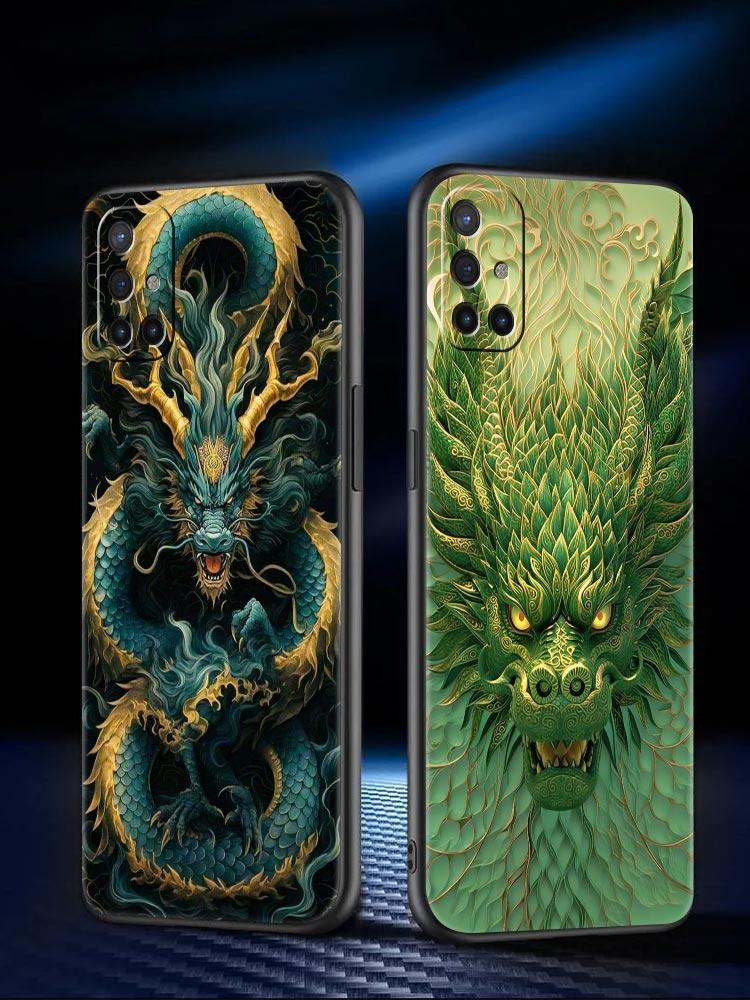 Phone Case For Oneplus 13R 13 12 10T 11 R10 Nord N100 N200 N10 9 9R CE 2 3 Z Pro Lite Soft TPU Chinoiserie Loong Flower Dragon