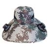 Men's Solar USB Fan Hat with UV Protection - Extra Large Brim for Summer Fishing Sunshade.