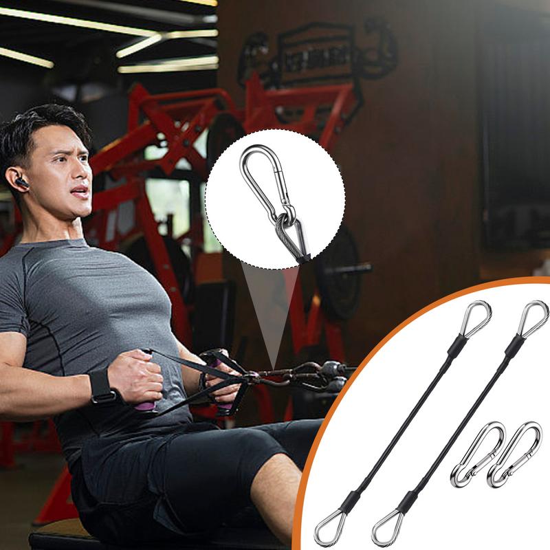 Posilovací lano s prodloužením pro domácí posilovnu, příslušenství pro stahování tricepsů a stroj na protahování nohou, fitness lano, 2 ks