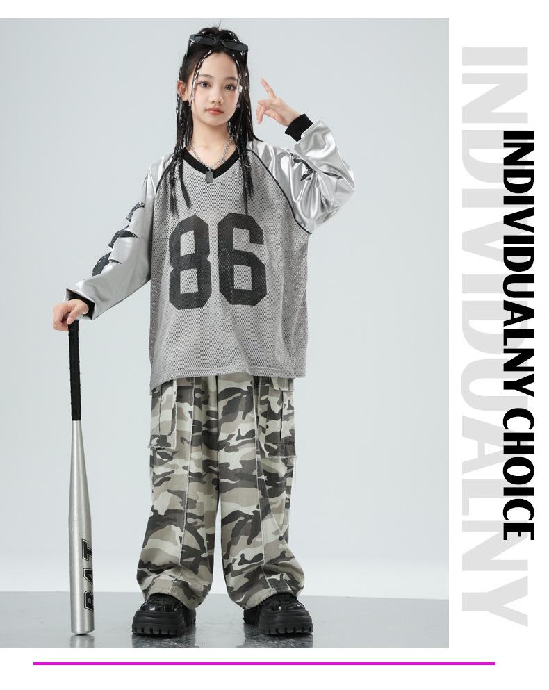 Hip Hopové tanečné oblečenie pre deti - Trendy Streetwear dresy pre chlapcov a dievčatá