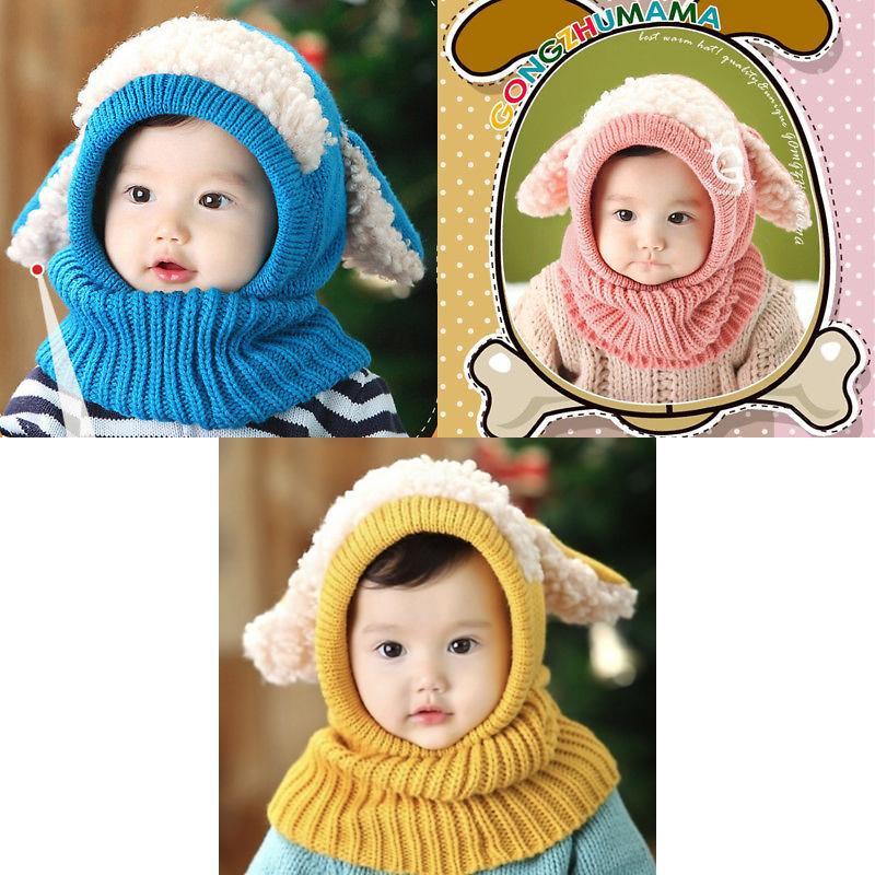 Baby Wintermütze ohne Krempe mit rundem Oberteil und Ethno-Strick für gemütliche kalte Tage