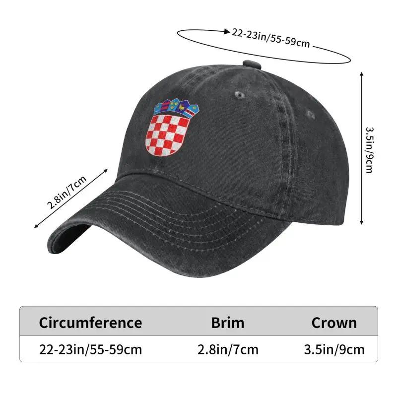 Fashion Cotton Coat Of Arms Of Croatia Baseball Cap Men Women Breathable Dad Hat Sports