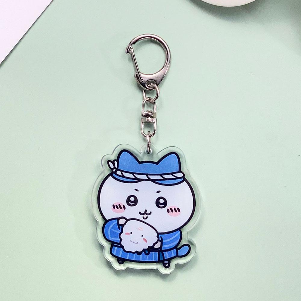 Personaggi Anime Chiikawa Carini Adorabili Portachiavi in Acrilico Accessori Ciondoli per Borsa Ciondolo Carino per Zaino Portachiavi Regali per Amici