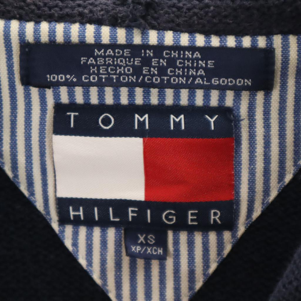 TOMMY HILFIGER 90s Old Long sleeve knit Parker XS Navy Men's Used