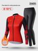 Women's Long Sleeve Fleece Cycling Suit - Autumn/Winter Mountain Bike Outfit