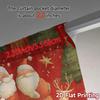 Set Of 2 Flat Printing Jit Curtains Without Rod Festive Wonderland Creative Durable Polyester Home Modern Made