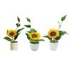 Artificial Flower Potted Plant Sunflower Always Looks Fresh Overall Height Suitable For Decorating Living Rooms