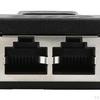 Y Adapter Splitter Network Connector Black