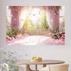 2D Spring Garden Balcony Backdrop - Romantic Photography Background for Party