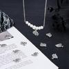 120Pcs Tibetan Style Alloy Charms Lead Free & Cadmium Free Brain Antique Silver 12.5x14x3mm Hole: 1.5mm