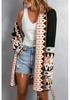 Shi Ying Ethnic Style Printed Knit Cardigan for Women - Autumn/Winter Collection