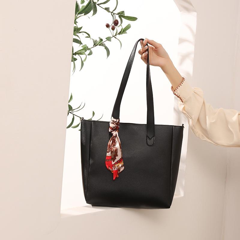 New leather tote bag creative and practical women's tote bag trendy fashion large capacity shopping bag