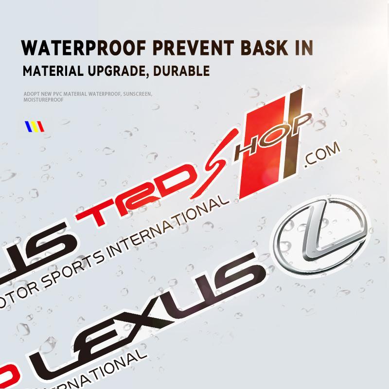 SDPE3 Sport Decals Car Door Decoration Stickers Accessories For Lexus F SPORT GS GX IS LS LX CT LC RC LBX NX RX 350h 450h ES UX 300e