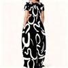 Plus Size Crew Neck Short Sleeve Dress For Women Summer Indoor And Outdoor Wear