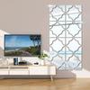 Quatrefoil Acrylic Mirror Wall Stickers Self Adhesive 3D Mirror Decals DIY Living Room Entrance Bathroom Home Decor Mirror Tiles