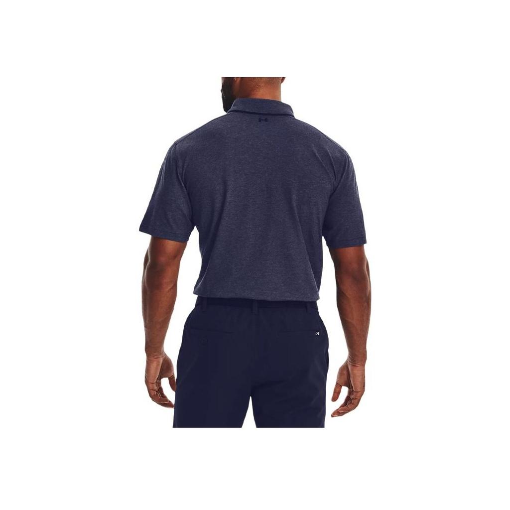 Under Armour Solid Casual Pullover Short Sleeve Polo Shirt Men Tops Navy-Blue 1377363-410