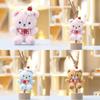 Cute Bear Plush Keychain With Soft Short Pile For Bags And Kids Decor
