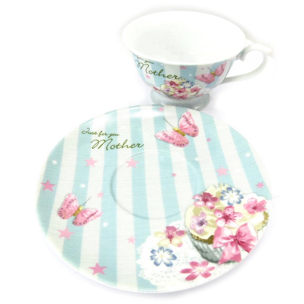 Les Trésors De Lily [K3492] - Porzellantasse 'Romantic Bouquet' Just For you Mother - 12x6 cm