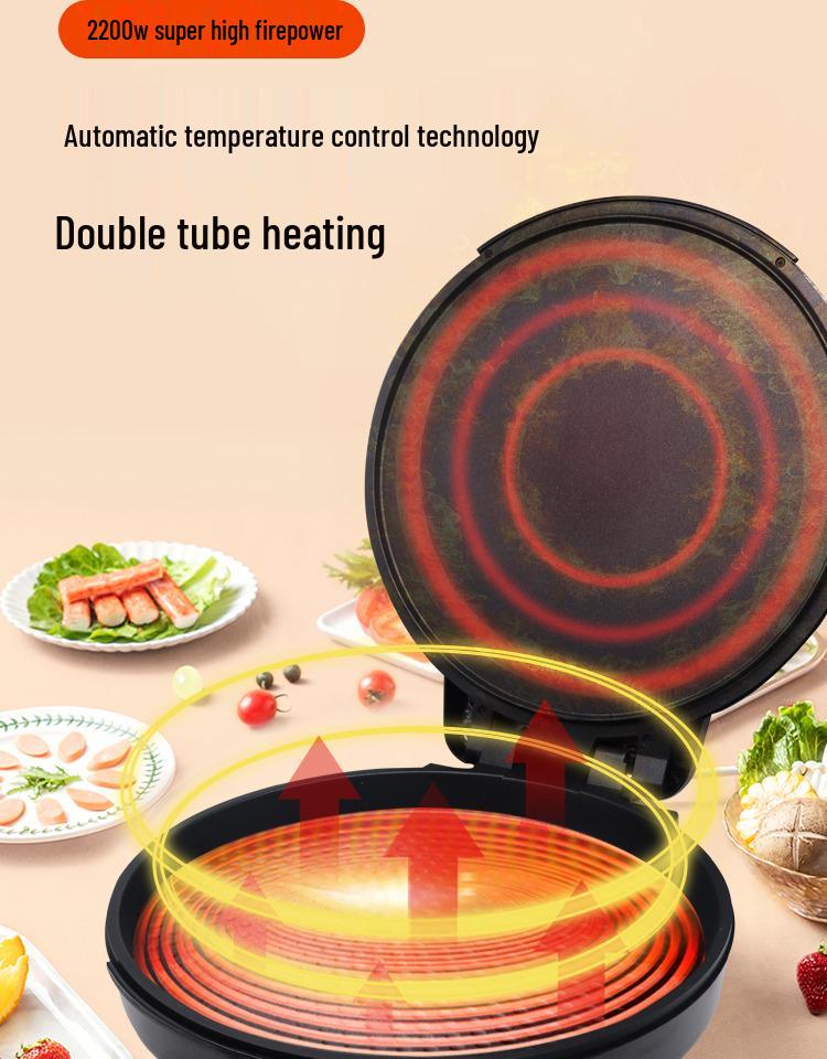 Elektrický palačinkovač s oboustranným ohřevem a prohloubenou plotnou - Komerční a domácí grilovací pánev