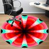1pc Kaleidoscope Pattern Carpet, Round Non Slip Durable Large Size Office Carpet, Suitable for Office