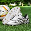 Boys' Stud Anti Slip Football Boots for Easy on And Off Rotating Button Football Shoes Training Shoes Artificial Turf Soccer Shoes