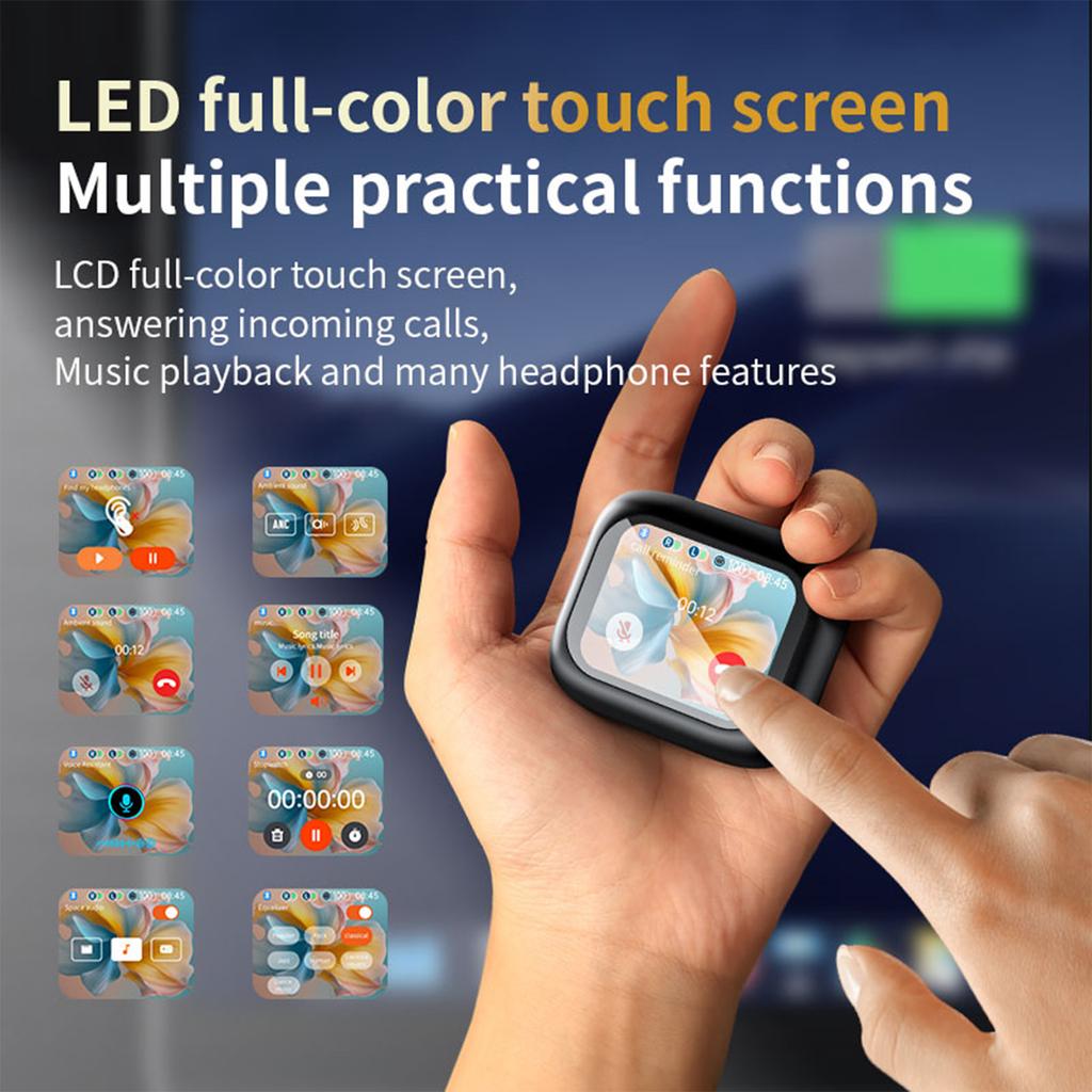 Full Color TouchScreen ANC Noise Canceling Headphones 134 Language Translation Headphones In-Ear Wireless Bluetooth Noise Canceling Headphones