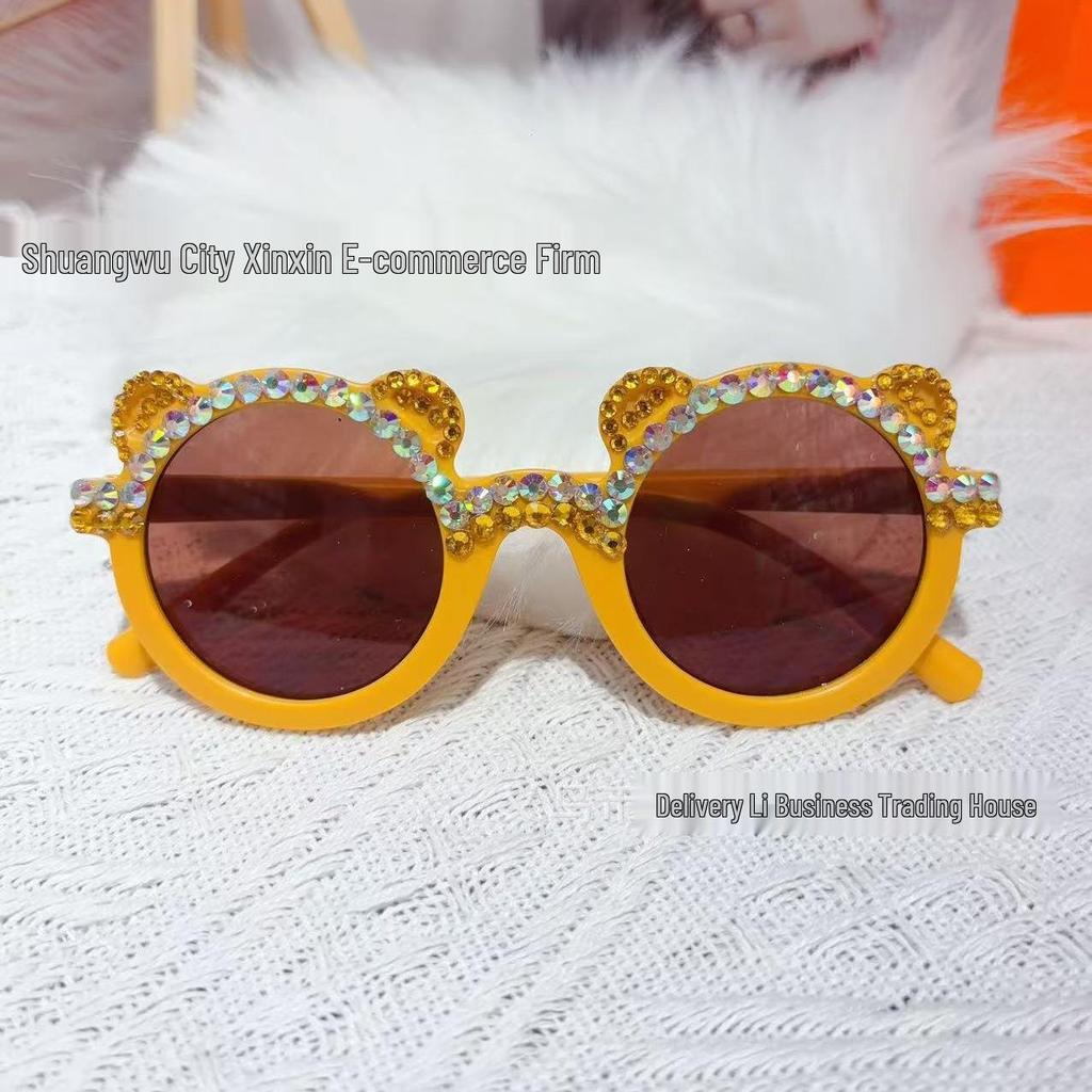 Kids' Glitter Sequin Sunglasses - Cute Candy Color Summer Shades for Boys & Girls