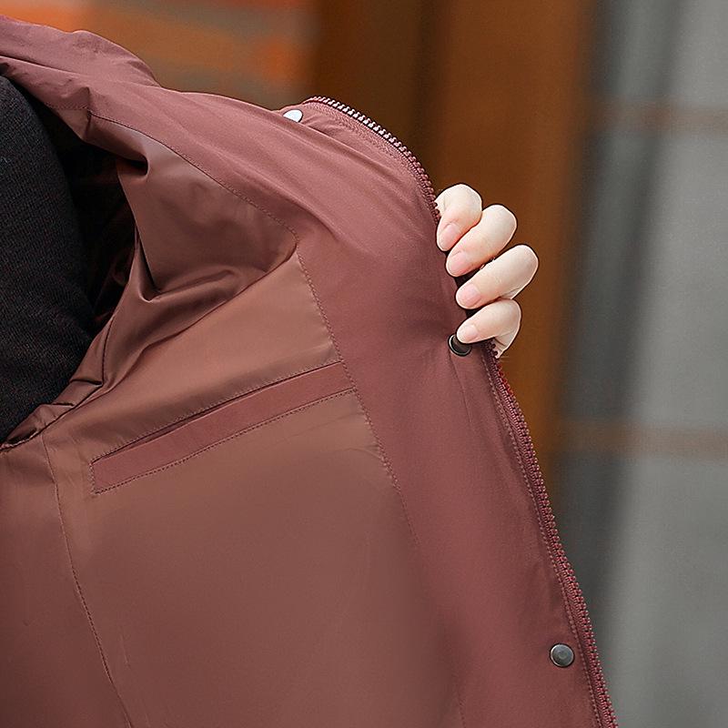 Women's 2025 New Style Mid-Length Winter Down Jacket with Fox Fur Collar for Middle-Aged and Elderly