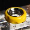 Mechanical Fidget Ratchet Ring EDC Toys Adjustable Haptic Ring Stainless Steel+Pom Fingertip Metal Tyre Toys Stress Spinner