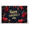 Mocsicka Happy Valentine's Day Photo Background Flowers Door Red Rose Love Wallpaper Decorations Adult Princess Wedding Backdrop